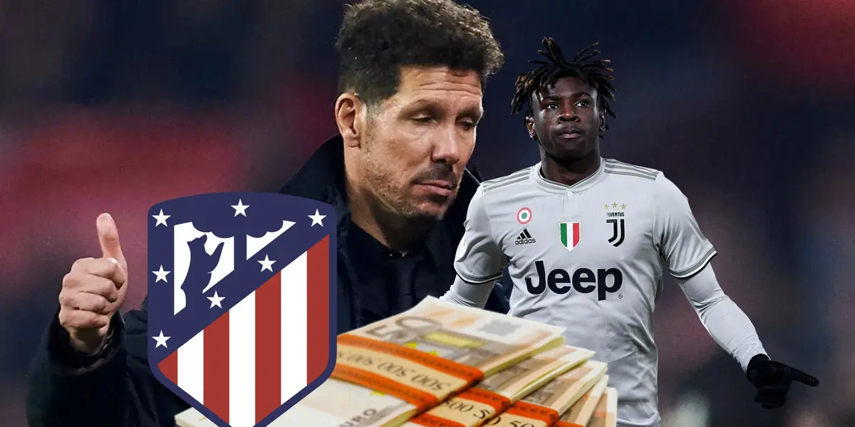 Además de pagarle 500 mil a Juventus, el salario de Kean en Atlético de Madrid