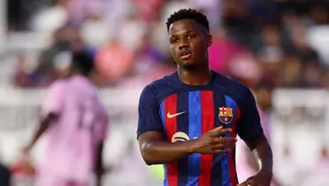 Ansu Fati con la camiseta del FC Barcelona. (Foto: Sport)