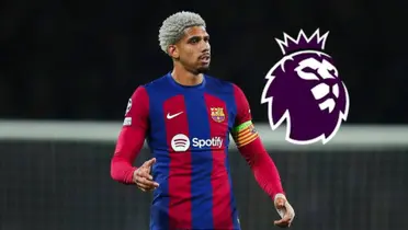 Araújo con la camiseta del Barcelona. (Foto: EFE)