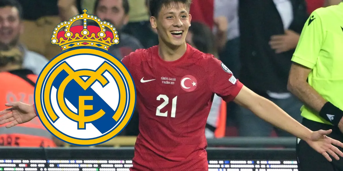 Arda Güler con la Selección de Turquía.