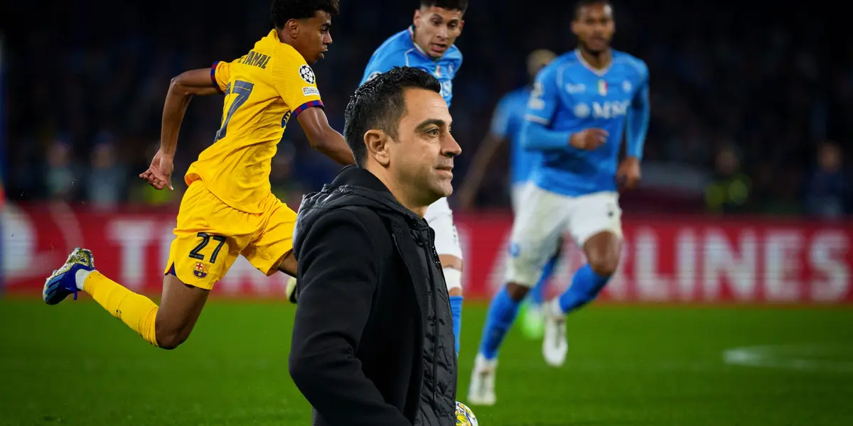 Barça juega bien en Nápoles, la reacción de Xavi tras una polémica con Lamine Yamal