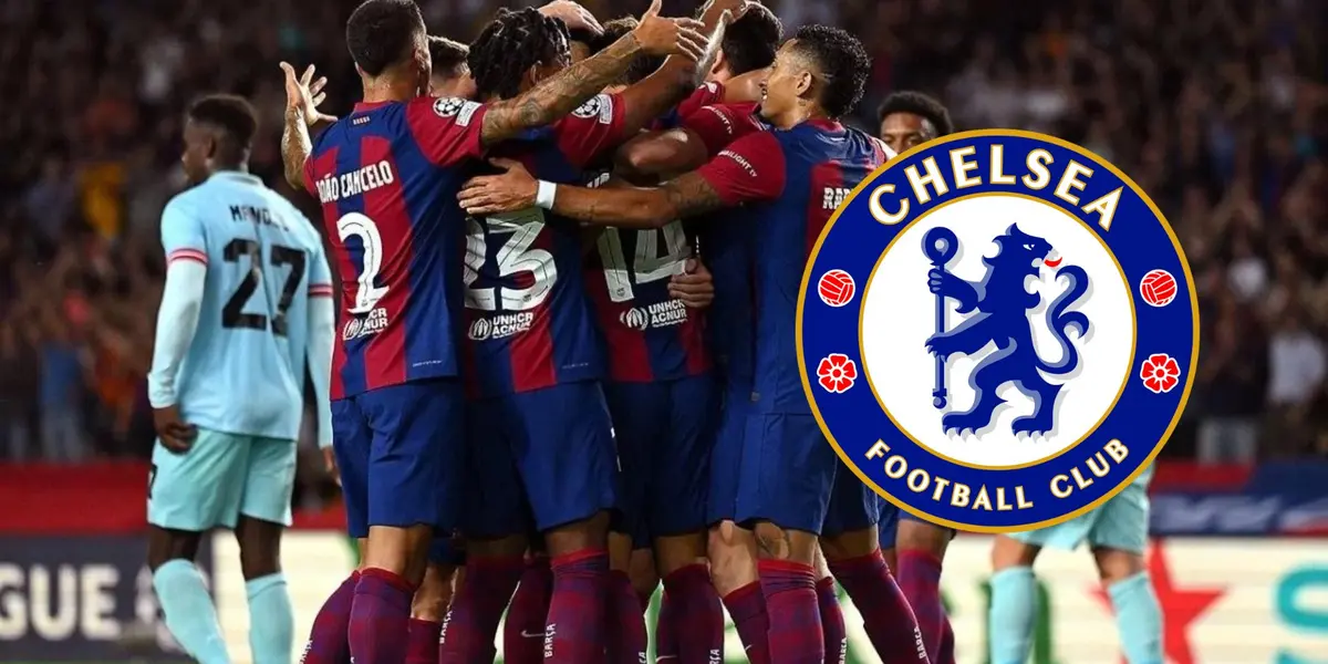 Barcelona festejando un gol en la Champions.