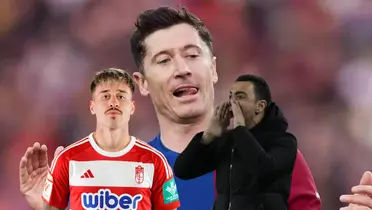 Barcelona sufre los errores, Lewandowski erró y Granada empató el partido