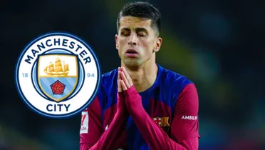 Cancelo con la camiseta del FC Barcelona.