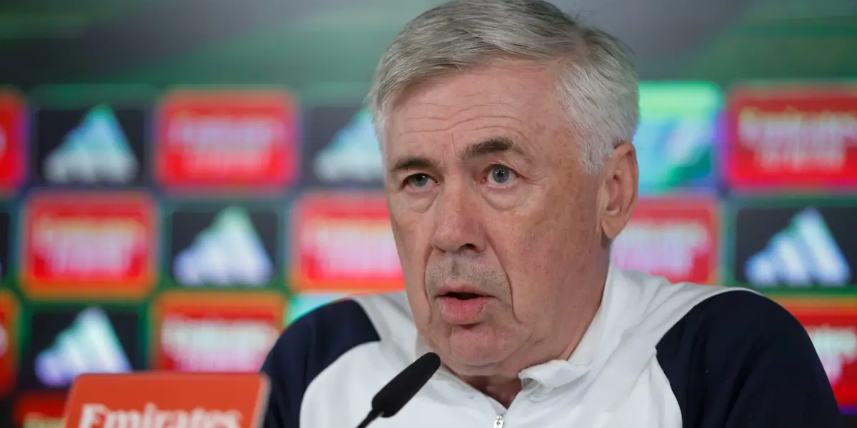 Carlo Ancelotti, entrenador del Real Madrid, en rueda de prensa