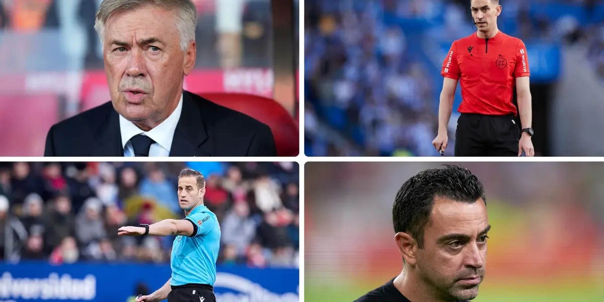 Carlo Ancelotti y Xavi Hernández estaban pendientes de las designaciones arbitrales de la Supercopa