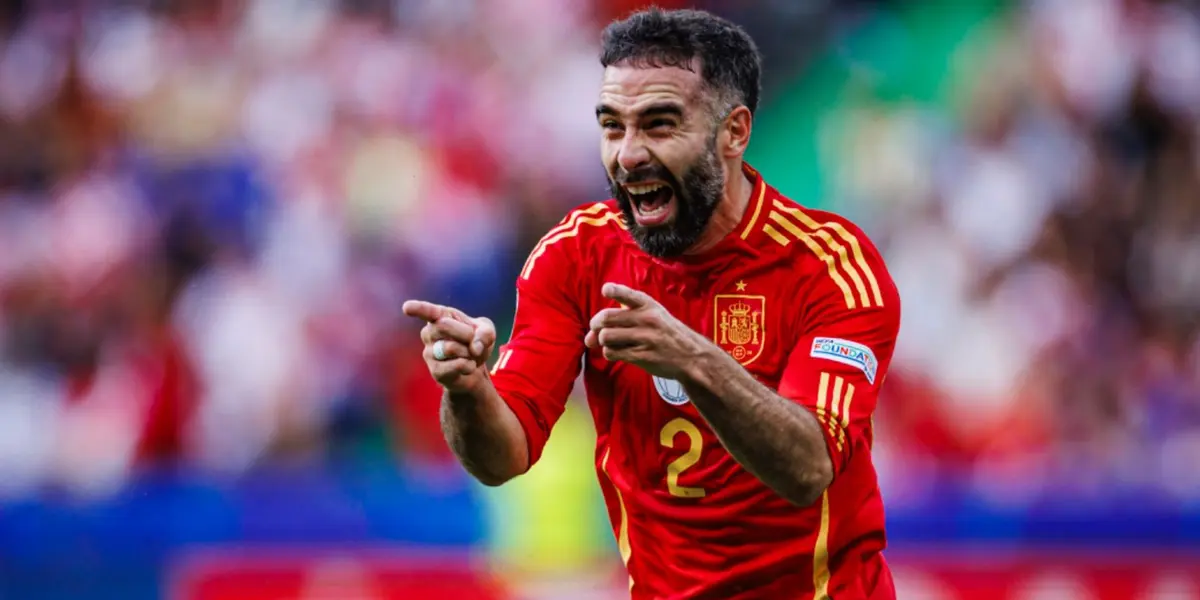 Carvajal festeja su gol ante Croacia.
