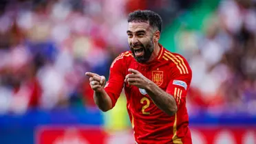 Carvajal festeja su gol ante Croacia.
