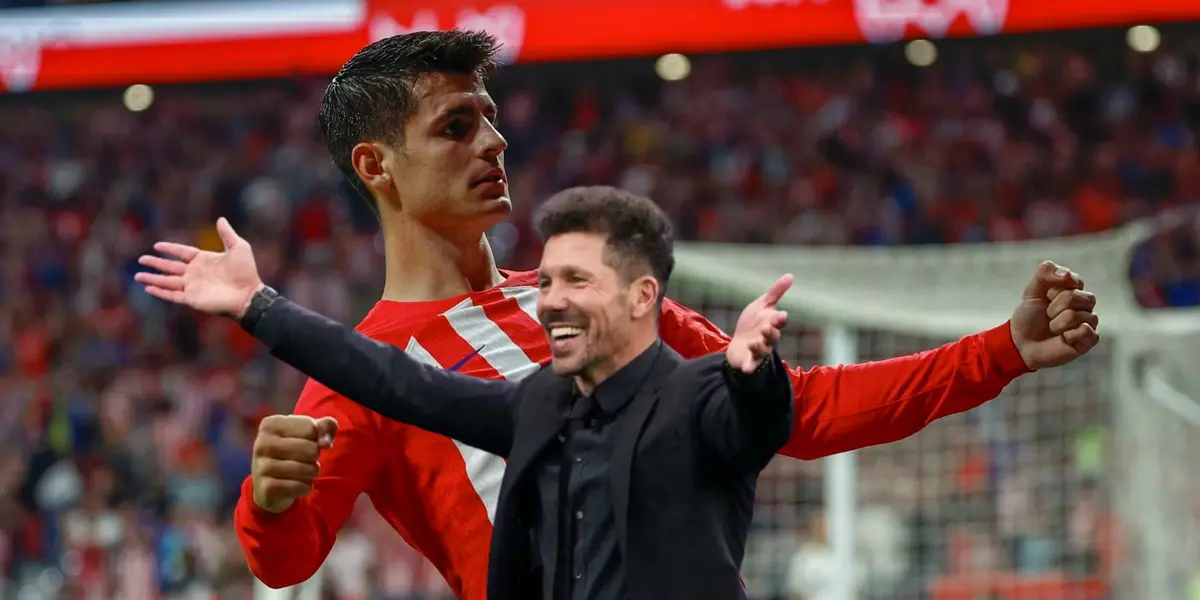 Con polémica, Morata supera el pedido de Simeone y le da felicidad al Atlético