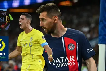 Cristiano los compara con Arabia y la Ligue 1 se defiende con Lionel Messi