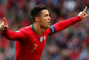 Cristiano Ronaldo, con su selección de Portugal