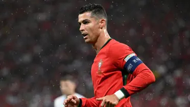 Cristiano Ronaldo en el partido ante Chequia.