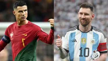 Cristiano Ronaldo y Lionel Messi con sus seleccionados.