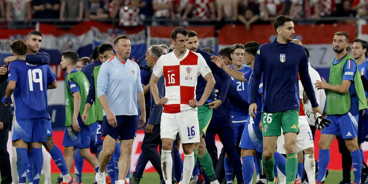 Croacia se lamenta el empate ante Italia. (Foto: EFE)