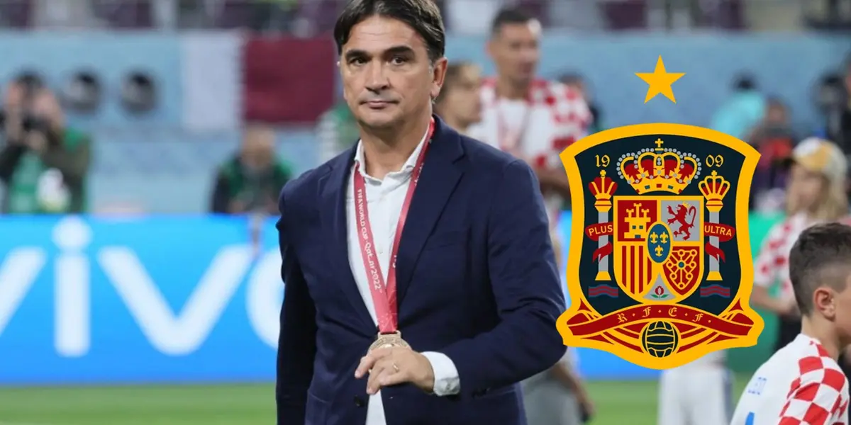 Dalic, entrenador de Croacia, durante el Mundial de Qatar 2022.