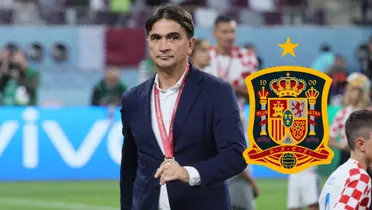 Dalic, entrenador de Croacia, durante el Mundial de Qatar 2022.