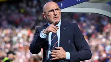 De La Fuente en el debut de la Eurocopa.