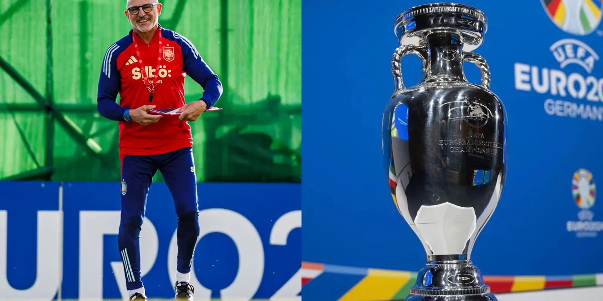 De La Fuente en el entrenamiento de este martes.