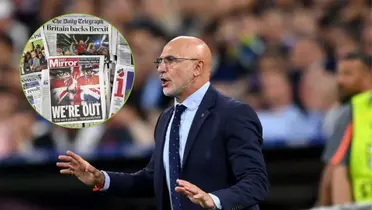 De La Fuente en el último partido de España ante Francia. (Foto: EFE)