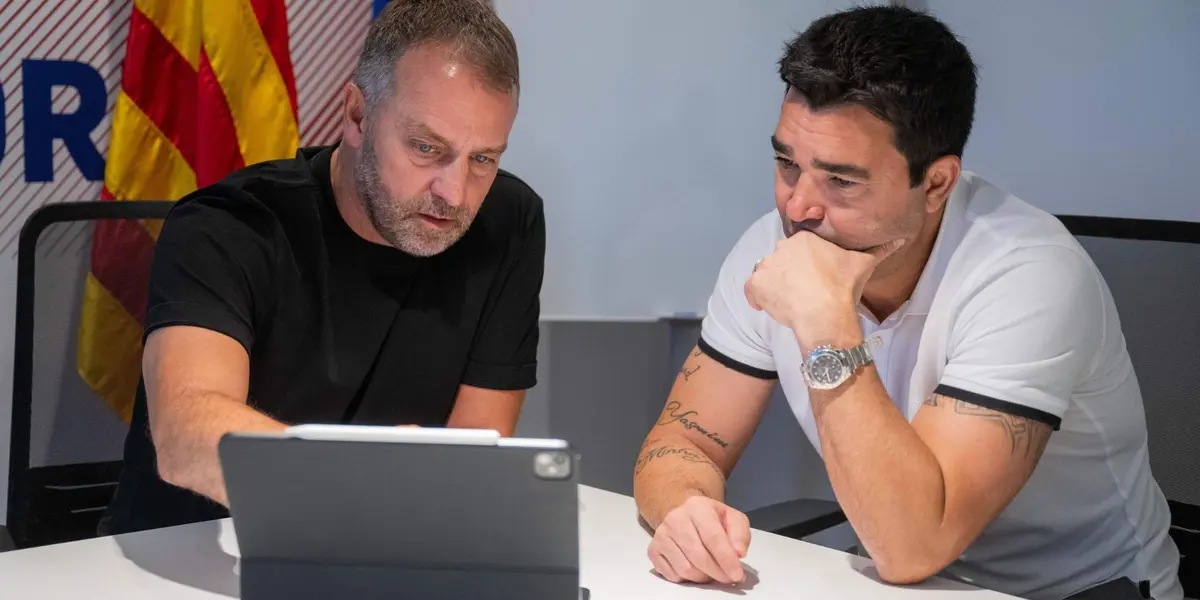 Deco reunido junto a Hansi Flick.