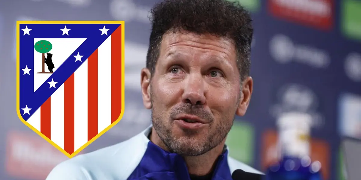 Diego Simeone en rueda de prensa.