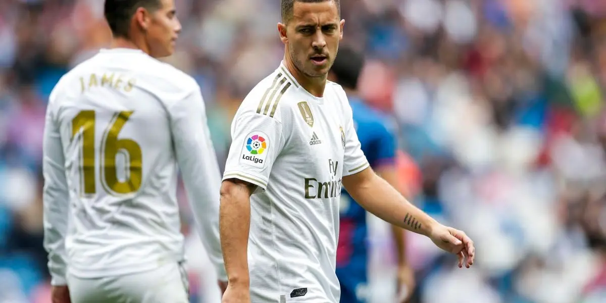 Eden Hazard se retiró del futbol y comparan su rendimiento en el Real Madrid con el de James Rodríguez.
