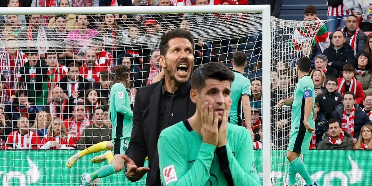 El Atlético perdió por 2 a 0 en San Mamés