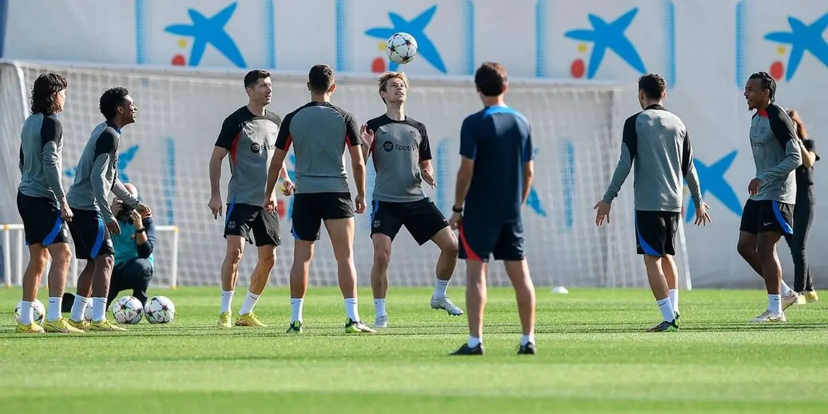 El Barcelona se prepara para el partido del miércoles.
