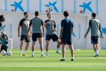El Barcelona se prepara para el partido del miércoles.