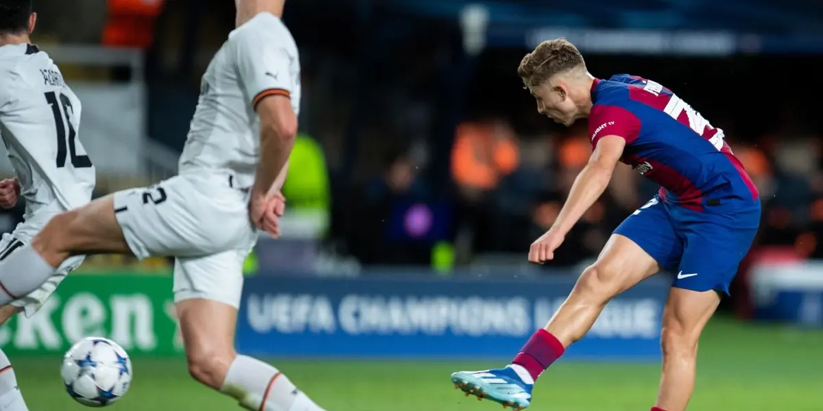 El Barcelona se va al descanso ganando por 2 a 0.