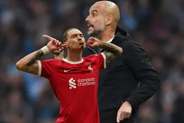 El entrenador español tuvo un encontronazo con el centro delantero del Liverpool.