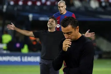 El jugador cada vez juega menos minutos con Xavi.