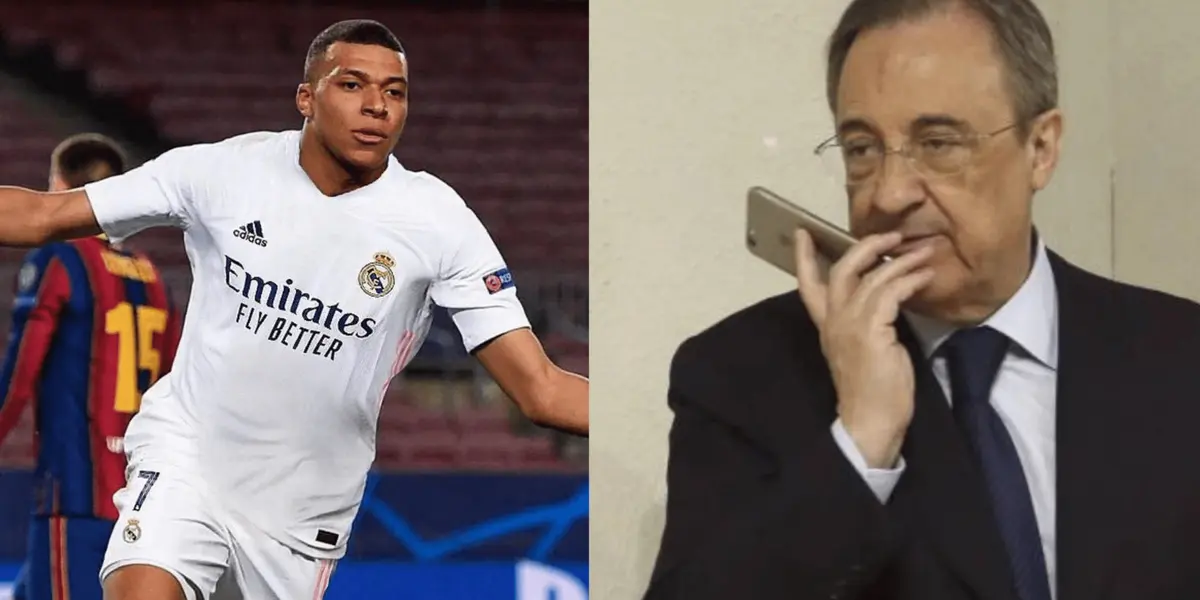 El presidente del Real Madrid apareció por primera vez para hablar sobre la posible llegada de Kylian Mbappé