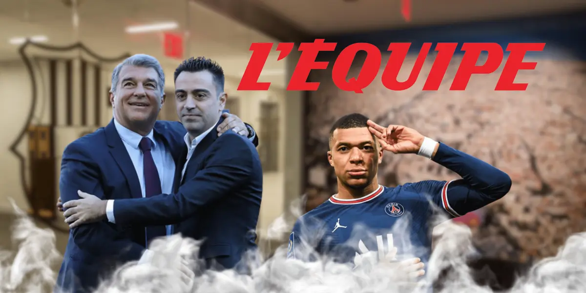 En el inicio del día se corrió el rumor de que ficharían a Mbappé y Laporta tuvo que accionar