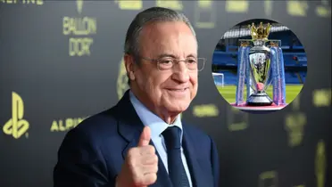 Florentino Pérez en la gala del Balón de Oro.