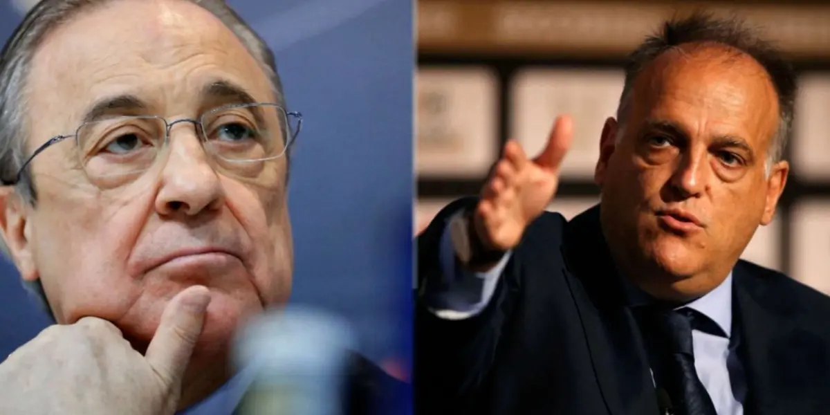 Florentino Pérez y Javier Tebas. (Foto: collage)