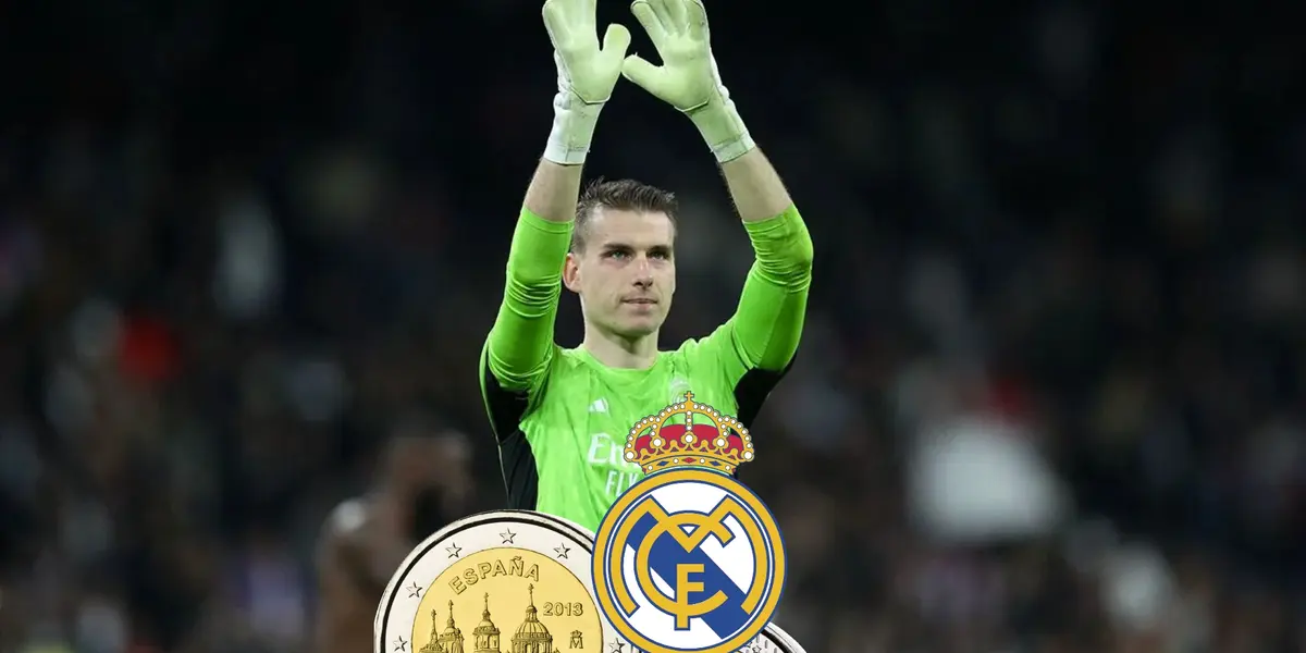 Fue el héroe de la Champions, las monedas que gana Lunin en Real Madrid