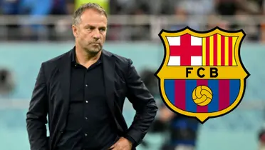 Hansi Flick dirigiendo al seleccionado alemán.