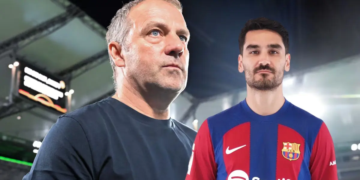 Hansi Flick, flamante DT del Barça, e Ilkay Gündogan.