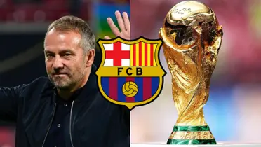 Hansi Flick y la copa del mundo. (Foto: collage)