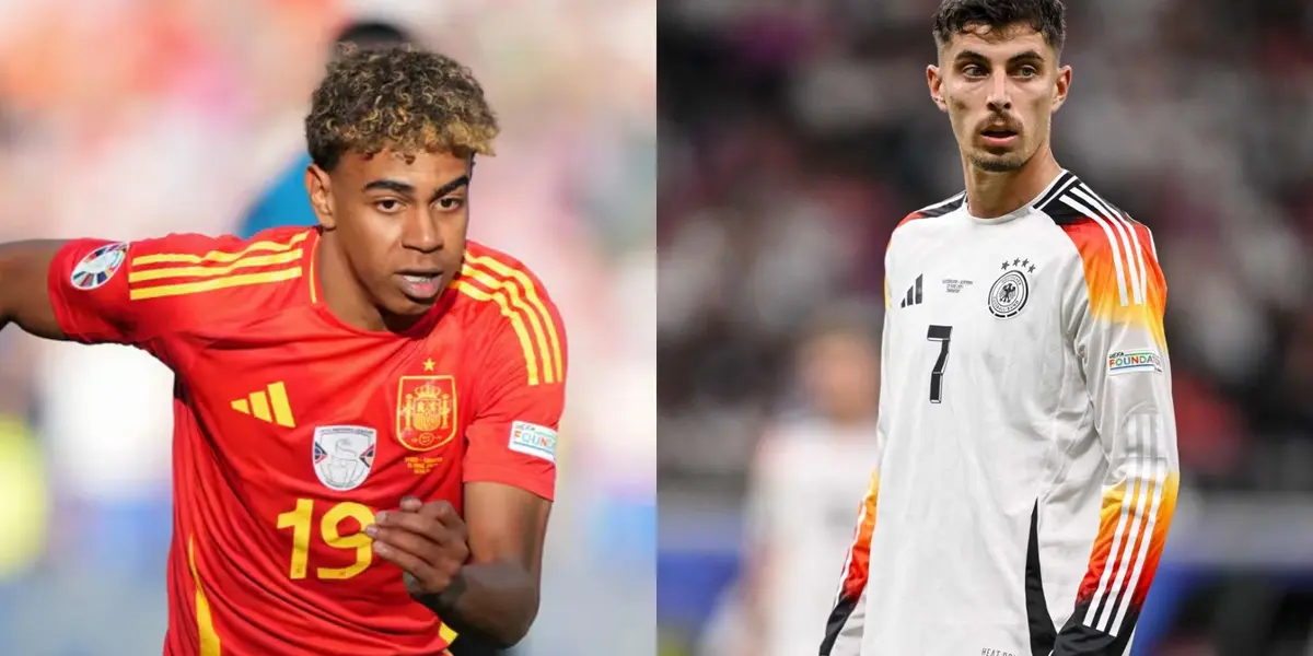 Havertz marcó el primer gol ante Dinamarca. (Foto: collage)