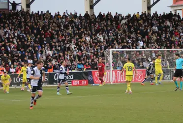 Imagen del partido, que finalmente se ha decidido por penaltis