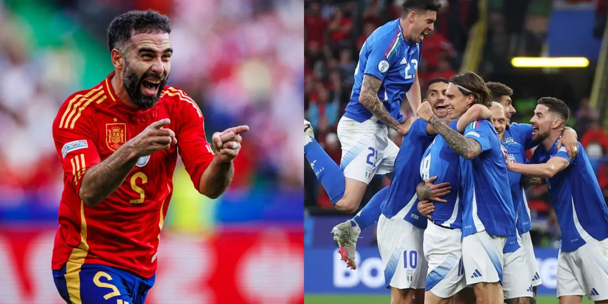 Italia, festejando ante Albania, y España, lo mismo con el gol de Carvajal, se medirán en la segunda fecha.