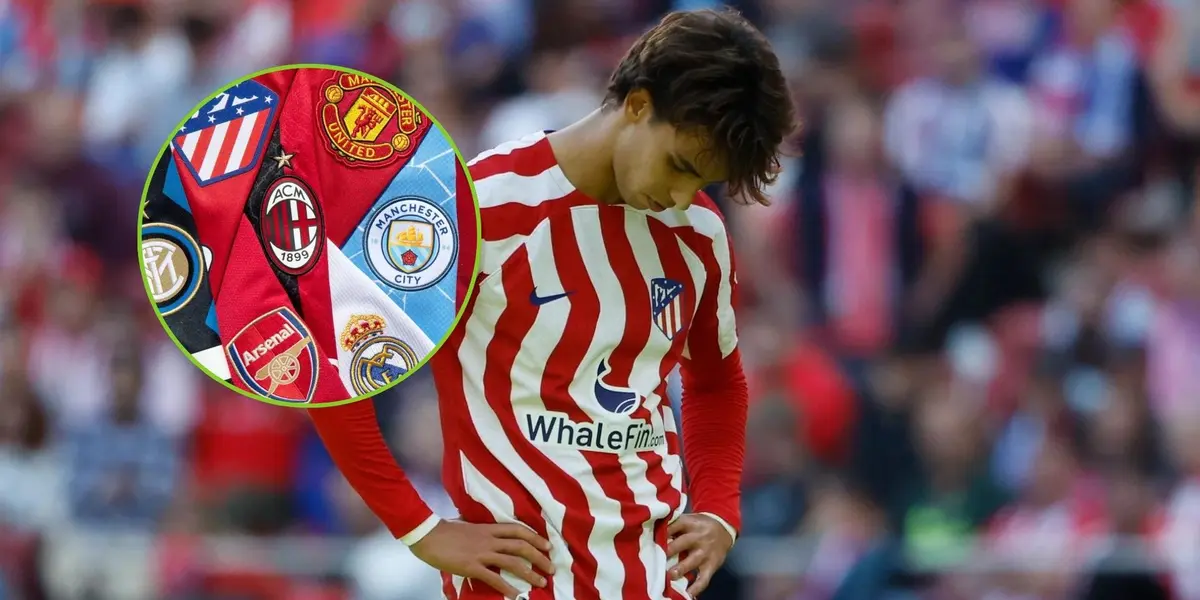Joao Félix con la camiseta del Atlético de Madrid.