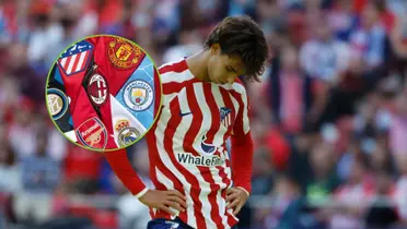 Joao Félix con la camiseta del Atlético de Madrid.