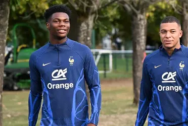 La selección francesa consiguio una nueva victoria con un gran nivel de Mbappé, quien recibio una broma de Tchouameni.