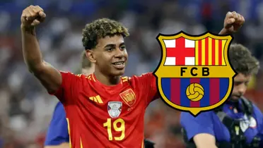 Lamine Yamal festeja la clasificación de España a la final. (Foto: Europa Press)