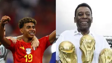 Lamine Yamal y Pelé. (Foto: collage)