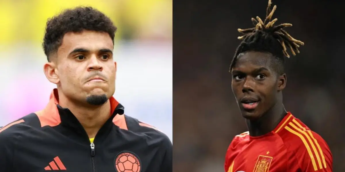 Luis Díaz y Nico Williams con sus selecciones. (Foto: Collage)