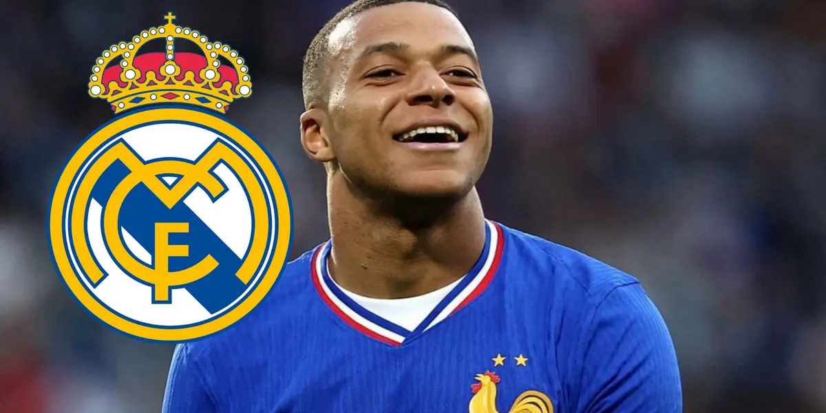 Mbappé con la camiseta de Francia.